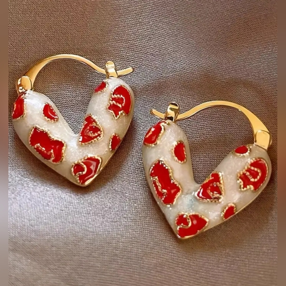 Heart Glaze Earrings